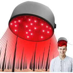 Red Light Therapy Hair Growth Hat, Hair Growth Hat with 120 Pieces Lamp Beads, Automatic Timing Function, Prevention of Hair Loss, Hair Regrowth, Treatment Hair Loss Men Women