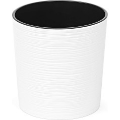 MultiProject Flower Pot, Plant Pot, Planter, Including Insert, Round, Chisel Look, 3 Sizes, 7 Colours, Planters.