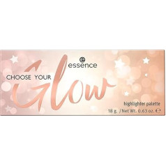 essence cosmetics CHOOSE YOUR Glow Highlighter Palette, Multicoloured, Vegan, Microplastic Particles Free, Nanoparticles Free (18 g)