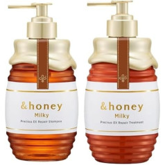 &honey Milky Hair Ex Repair Shampoo & Ex Repair Treatment Kit 2 Pcs