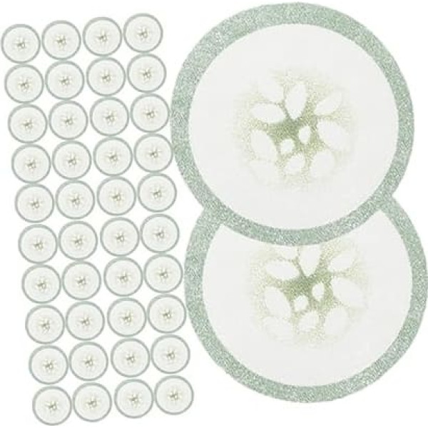 CALLARON 200Stücke Augenpads Aus Vliesstoff Gurkendruck Feuchtigkeitsspendende Augenmasken Augenpflege Patches Für Reduzierung Von Augenringen Und Tränensäcken