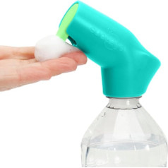 Suds2Go Refillable Caps, Pack of 2 - Universal Fit Turns Most Disposable Water Bottles - Includes Refillable Soap Reservoir
