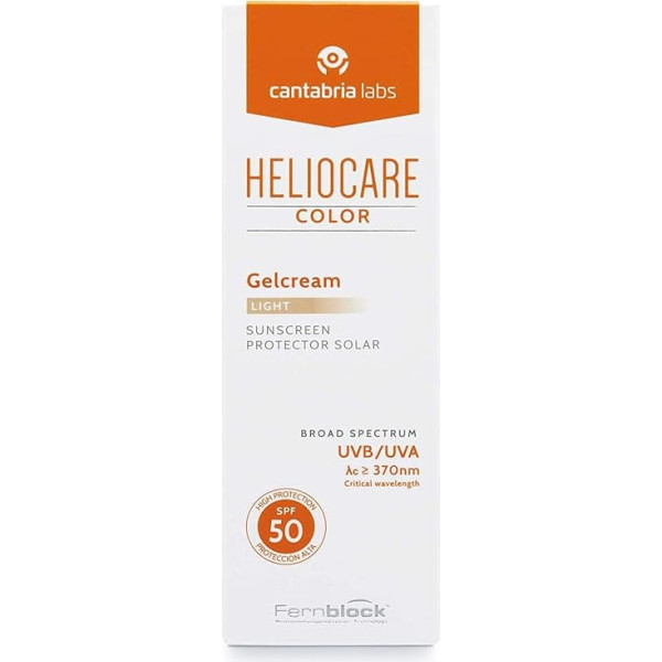 Colour Gel Cream SPF50 Light 50 ml (Pack of 1), Light