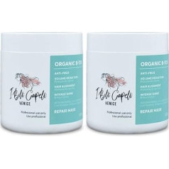 Venezia Hair B-Tox Organic (Pack of 2) - B-Tox Hair - Organic and Natural Brazilian Keratin - Anti-frizz, Volume Reduction, Straightening - Pack of 2