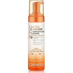 Giovanni Cosmetics 2chic Ultra Volume Tangerine and Papaya Butter Foam Styling Mousse, 7 oz