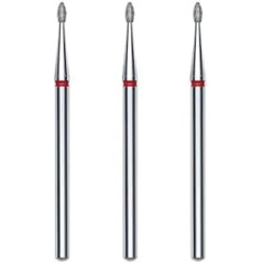 STALEKS PRO 3 x 3.4mm x 1.6mm Olive Shape Cuticle Cutter (Fine Grit)