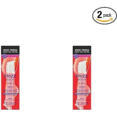 John Frieda 4 in 1 Original Serum – Contents: 50 ml – Hair Type: Normal to Thick – From the Frizz Ease Series – Tames Frizz – Protects Against Heat and Humidity (Pack of 2)