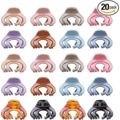 Pack of 20 Octopus Hair Clips, FITDON 4 cm Non-Slip Hair Clips for Thin Medium Hair, Hair Claws Spiders Jaw Clips Hair Styling Accessories for Women Girls Children