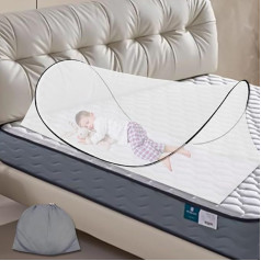 Mosquito Net Pop Up 200 x 100 x 70 cm Adjustable Foldable Travel Mosquito Net Portable Camping Tent for 360° Insect Protection Family Mosquito Net Bed for Outdoor & Dorm