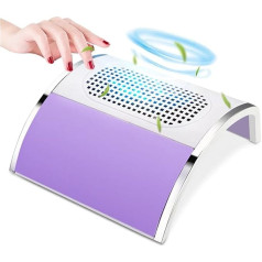 Nail Vacuum Cleaner 80W High Performance Nail Vacuum Cleaner Low Noise Nail Collector Absorber for Gel Nails Polishing Filing Manicure Salon Machine