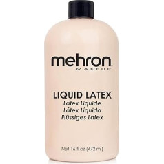 Mehron Makeup Liquid Latex Light Flesh | SFX Makeup | Latex Glue for Skin | Denture Glue (470 ml)