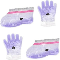 Ipetboom 1 Set of Wax Therapy Gloves Toenail Gel Socks Lavender Paraffin Loop Circulation Cover Set for Wax Therapy Wax Therapy Hand Cover Sports Bag Purple 2 Pairs