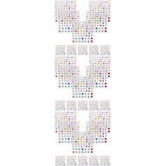 3 Sätze Sinfonie-perlenaufkleber Strasssteine Builder-Gel-Nagel-kit Edelstein-Aufkleber Bausätze Kristalle Anbindung Untersetzer Edelsteine Bretter Acryl Colorful 10 Blätter * 3