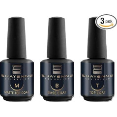 Set of 3 Base Coat Base Coat 15 ml + Top Coat Matte 15 ml + Top Coat Top Coat 15 ml UV LED Gel without Sweat Layer Set Manicure Kit Nail Polish