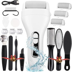 Electric Callus Remover with 2 Replacement Rollers, IPX7 Waterproof Callus Remover for Cracked Heels, Dead Callus Removal, Callus Removal, Foot Electric