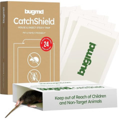 BugMD CatchShield Klebebretter, einfach zu bedienen, 24 Stück