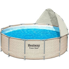 Bestway Round Pool Sun Shade Canopy - Grey