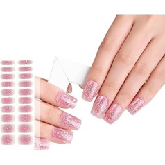 Gel Nagelfolien Mit Leuchtenden Sternformen Modische Und Praktische Nagelaufkleberfolien