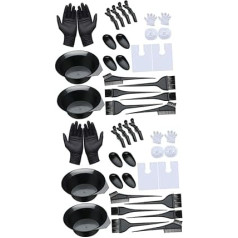 2 Sets of 24 Pieces Tool for Colouring Hair Dye Set Ear Covers for Hair Dryer Hair Dye Set Mixing Bowl for Hair Dye Hair Dye Cape
