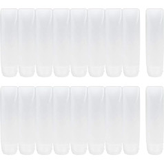 Nydotd 18 Pack Travel Size Plastic Squeeze Bottles for Liquids, TSA Approved Travel Bottles, Makeup Toiletries, Cosmetic Containers, Leakproof Travel Containers with Flip Caps, klar