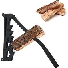 Wall-Mounted Wood Splitter, Manual Carbon Steel Wood Splitter, Wall Mount Firewood Splitter, Wood Chopping Tool, Outdoor Wood Splitter (Wood Splitter)