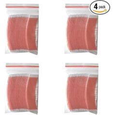 Uhidka Super Strong Hair Wig Tape Double Adhesive Extension Strips Waterproof for Toupee Lace Wigs Film C 144 Pieces