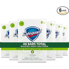Deo Bar Soap White with Aloe 8 Bars (Pack of 6)