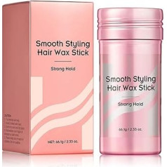 Styling Haarwachs Stift, Fixierendes Haargel gegen Spliss und Frizz, Feuchtigkeitsspendendes Haarwachs für definierte Frisuren, Langzeithalt mit glänzendem Finish
