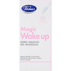 Venus Magic Wake Up Revitalising Serum with Vitamin C and Caffeine, Reduces Bags and Dark Circles, Instant Whitening Effect, Suitable for All Skin Types, Bottle 30 ml