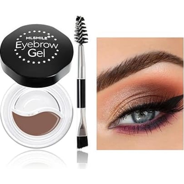 Natürliche Augenbrauencreme Bicolor Creme voni - Wasserfeste Formel mit Langzeit-Haltbarkeit | Eyeliner & Lidschattencreme für natürliche Augenbrauen #5