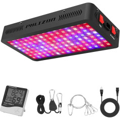 Phlizon LED Plants Grow Easily With Thermometer Humidity Monitoring