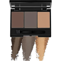 Eyebrow Powder Eyebrow Shaping Kit Brow Definer Powder Eyebrow Filler Dark Brown Light Brown Eyebrow Powder Palette Set with Brush and Mirror