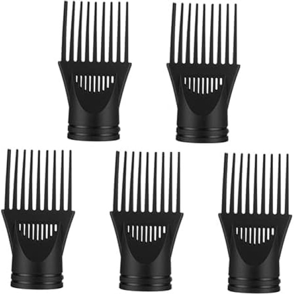 Pack of 5 Hair Dryer Combs Hairdressing Tool Hair Dryer Front Nozzle Universal Hair Dryer Nozzle Universal Combs Hair Dryer Blower Comb Hair Dryer for Hair Dryer
