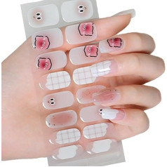 Halbgehärtete Gele Nagelaufkleber UV-/LED-Lampe erforderlich Gele Nagellack-Wraps Modedesign-Gele Nagelkunstaufkleber Frauen