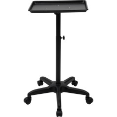 Beauty Beauty Salon Cosmetic Trolley Tool Trolley Portable Trolley Hairdressing Trolley Operating Trolley Salon Aid Cart Hairdresser Work Trolley Adjustable (Black)