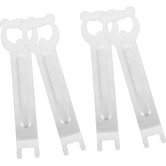 Abaodam 4 Stück Grillplatten-vorspeise Küchenzubehör Grillutensilien Grillzubehör Campingzubehör Grillgeschirr Küchengeräte Raucherzubehör Grillenwerkzeuge Camping -utensilien Eisen Silver