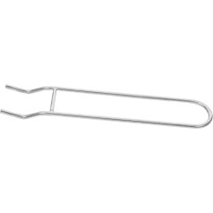 Abaodam Grilled Skewer Grill Lift Grill Lifter Grill Grate Lifter Tool for Lifting Grill Grates Lid Lifter Made of Cast Iron Grill Clip Lifter Holder Tool Metal Grid Stainless Steel Silver
