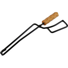 Entenschnabelzange Klein Kaminzubehör Schwer Protokollgreifer Kaminzange Outdoor-kohlezange Lagerfeuerzange Camping-werkzeuge Lagerfeuerzubehör Feuerstelle Im Freien Black Holz