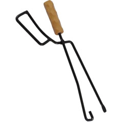 Tongs Fireplace Tool Fireplace + Tools Fireplace Tongs Robust Clips Robust Tongs BBQ Tongs Companion Outdoor Pit Tongs with Handle Fire Tongs Wood Black