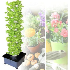 Hydroponic Tower Garden System Layers 45 Holes for Indoor/Outdoor Vegetables, Fruits, Herbs Plants - Hydroponic Plant Tower Kit