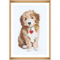 Large Cross Stitch Kits - Counted Embroidery Handmade for Adults Kids Christmas Gifts (Frame Not Included) 14 Count Aida Fabric - Dog