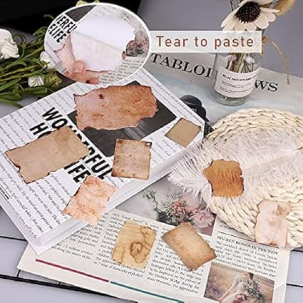 Pack of 90 Scrapbooking Stickers, 2 Styles Washi Stickers, Writeable Journal Stickers, Design Paper, Scrapbook Accessories for Diary, Stamps, Photo Album