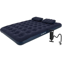 Inflatable Air Bed Camping Mattress Set 203 x 152 x 22 cm - Includes 2 Cushions & Air Pump - Comfortable Guest Bed for Camping, Travel & Home - Durable, Comfortable & Practical
