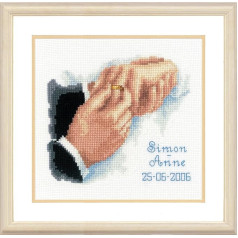 Vervaco Wed Rec with This Ring CountedCross Stitch Kit, Multi-Colour