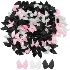 150 Pieces Mini Bows Simple Plain Bow Decoration DIY Craft Jewellery Accessories Sewing Fabric Ribbons Scrapbook Decoration