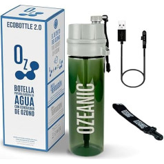 Ozeanic - High Capacity Water Purification Bottle to Drink Clean Water Anytime, Anywhere - Black - Capacity 600ML