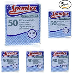 Spontex, Specialist All Purpose Wipes - Blue (Pack of 5)