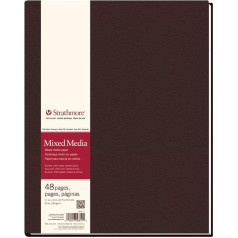 Strathmore (566-11 STR-566-11 48 Sheets No.90 Mixed Media Art Journal, 11 x 14 inch, 11 x 14 inch, White, Pack of 24)
