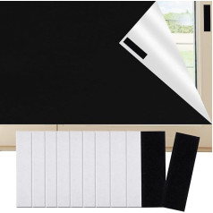 Portable Blackout Curtains, 300 x 150 cm, Stick-On Temporary Blackout Curtains, Cut to Size, for Windows, Blinds, No Drilling, Blackout Material, Travel, Attic, Children's Room