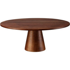 ASA Wood 53862970 Acacia Wood Cake Plate 29 cm x 29 cm x 11.5 cm Brown